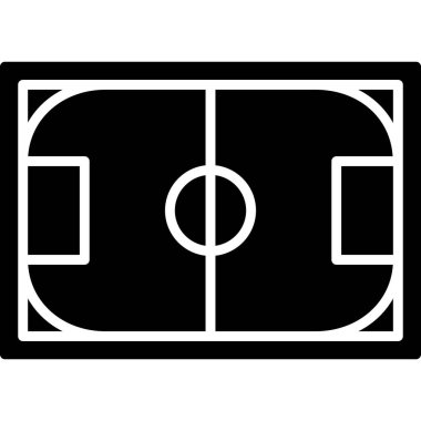 Futbol simgesi, vektör illüstrasyonu