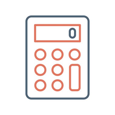 Hesap makinesi simgesi. vektör illüstrasyonu