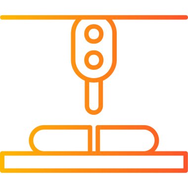 Lazer Kesme Makinesi vektör çizimi