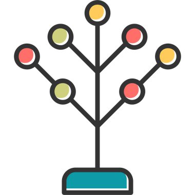 Filogenetik modern simge, vektör illüstrasyonu