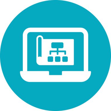 Şablon simgesinin vektör illüstrasyonu