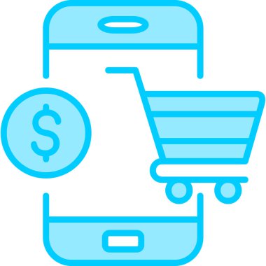 Online Shopping web icon, vector illustration