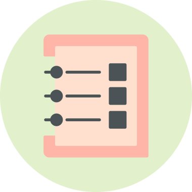 Notes web icon, vector illustration