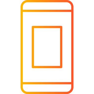 Cep telefonu. Web simgesi basit illüstrasyon