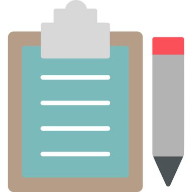 Envanter Listesi web simgesi basit illüstrasyon