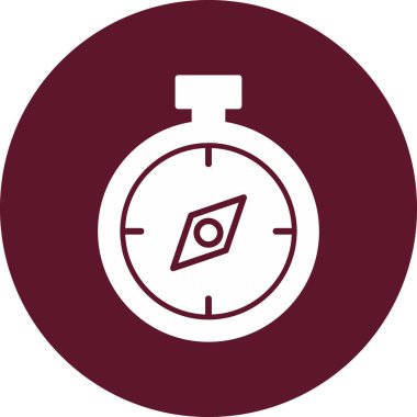 Pusula. Web simgesi basit tasarım