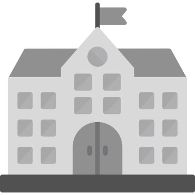 Üniversite İnşaat Mimarisinin grafik illüstrasyonu