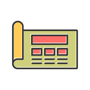 Basit vektör simgesi planla