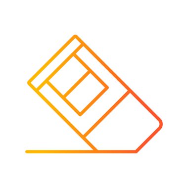 Silgi simgesinin vektör illüstrasyonu