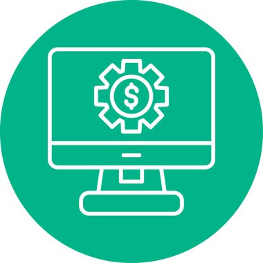 seo modern simgesinin vektör illüstrasyonu