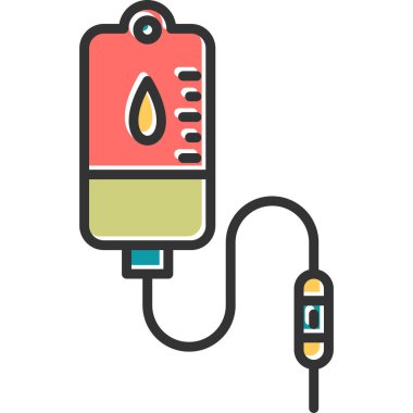 Iv Bag modern simgesi, vektör illüstrasyonu 