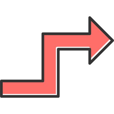 Ok. Web simgesi basit illüstrasyon