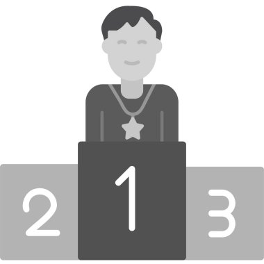 Başarı simgesi vektör illüstrasyonu