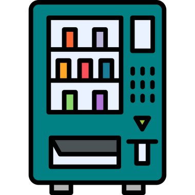 Satış makinesi. Web simgesi basit tasarım