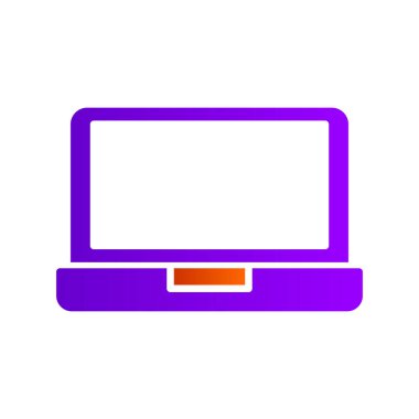 Bilgisayar. Web simgesi basit illüstrasyon