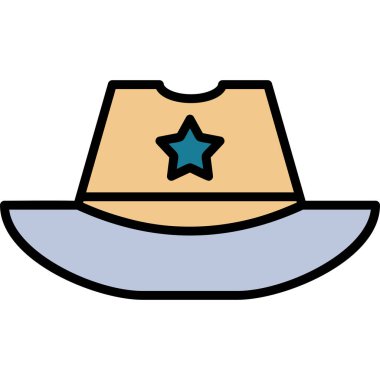 Şapka. Web simgesi basit illüstrasyon