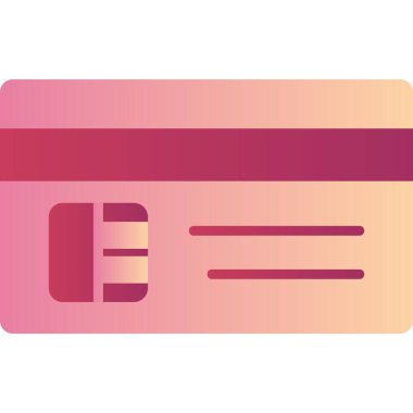 Kredi kartıyla. Basit resimleme