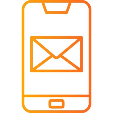 ileti ikonu vektör illüstrasyonu