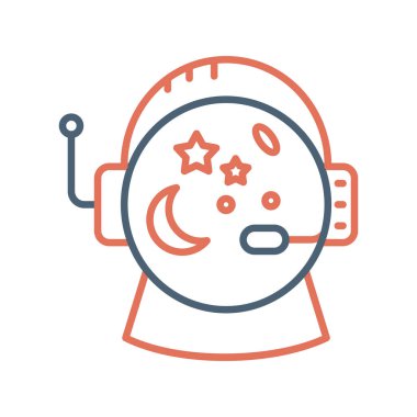 Astronomi. Web simgesi basit illüstrasyon