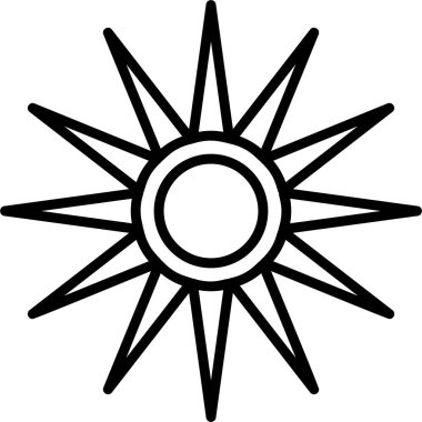 Optik Raditon modern simgesi, vektör illüstrasyonu