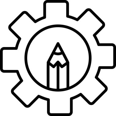 Ayarlar. Web simgesi basit illüstrasyon