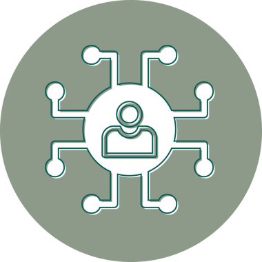 Ağ modern simgesi, vektör illüstrasyonu 