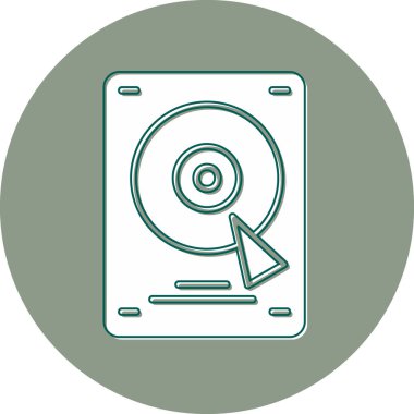 Sabit disk simge vektör çizim