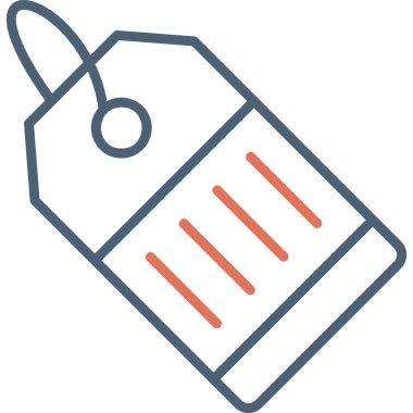 Fiyat Etiketi simgesi, vektör illüstrasyonu basit tasarım