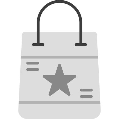 Alışveriş çantası modern simge, vektör illüstrasyonu