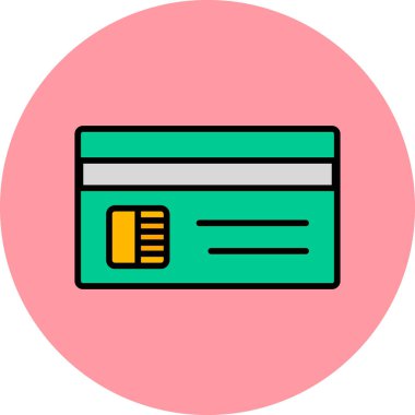 Kredi kartı vektör simgesi