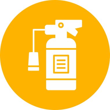 Yangın söndürücü, ağ basit simge illüstrasyonu