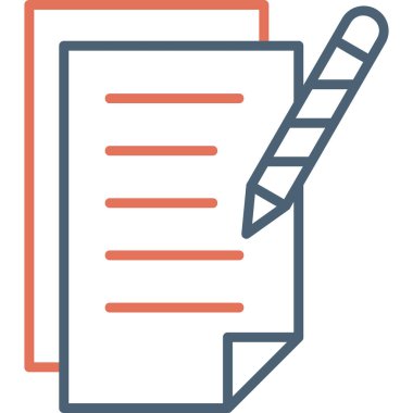 Belge simgesinin vektör illüstrasyonu