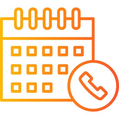 Takvim simgesi, vektör illüstrasyonu basit tasarım