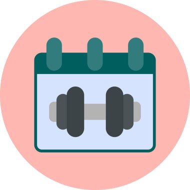 Takvim simgesi vektör illüstrasyonu