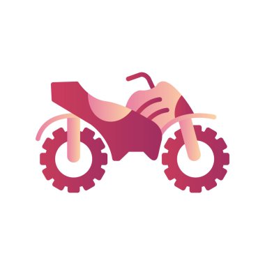Quad icon, simple illustration of bike