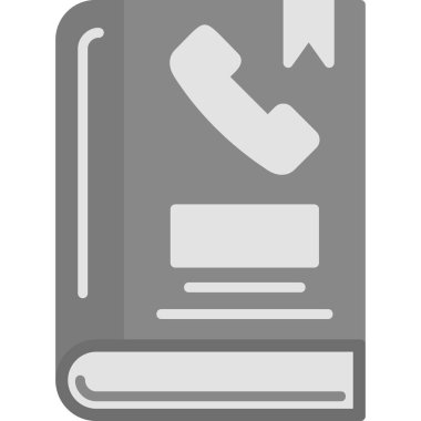 Telefon rehberi simgesi, modern tasarım illüstrasyonu