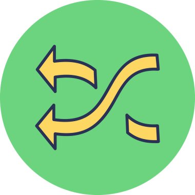 Web simgesini tazele, karıştır basit illüstrasyon