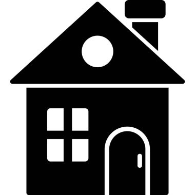 Arkaplanda emlak evi simgesi.