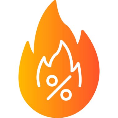 ateş alevi simgesi vektör illüstrasyon tasarımı