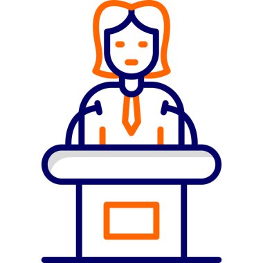 Siyaset simgesi vektör illüstrasyonu