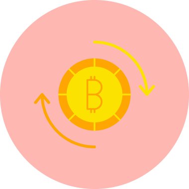 Bitcoin Değişimi illüstrasyonu, İnternet şifreleme parası  