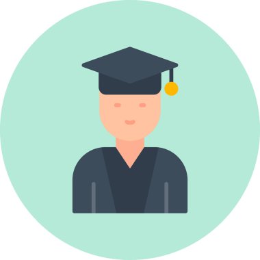 öğrenci simgesi vektör illüstrasyonu