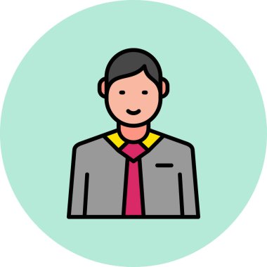 Adamım. Web simgesi basit illüstrasyon 