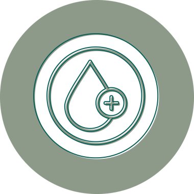 Kan damlası. Web simgesi