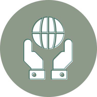 global network, simple vector illustration