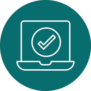 Bilgisayar. Web simgesi basit illüstrasyon