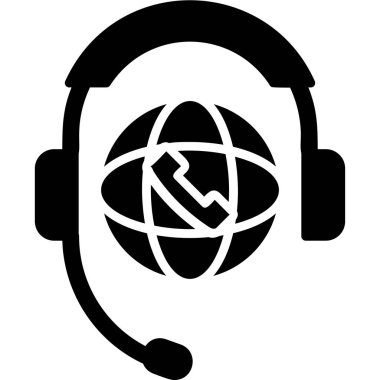 Destek. Web simgesi basit illüstrasyon