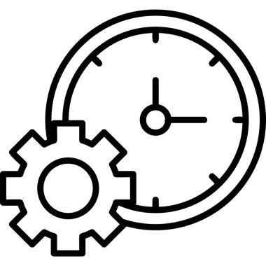Time Manager icon modern vector illustration