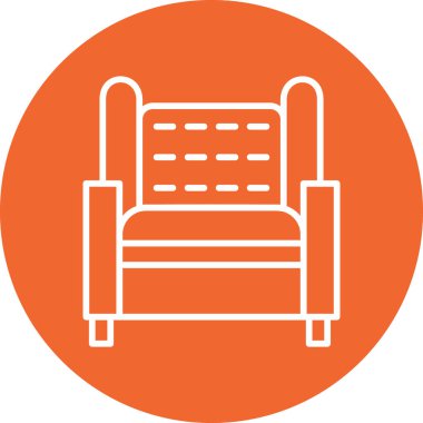 Mobilya simgesinin vektör illüstrasyonu