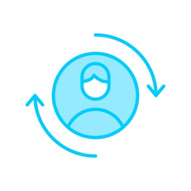 vector illustration of Returning Visitor icon